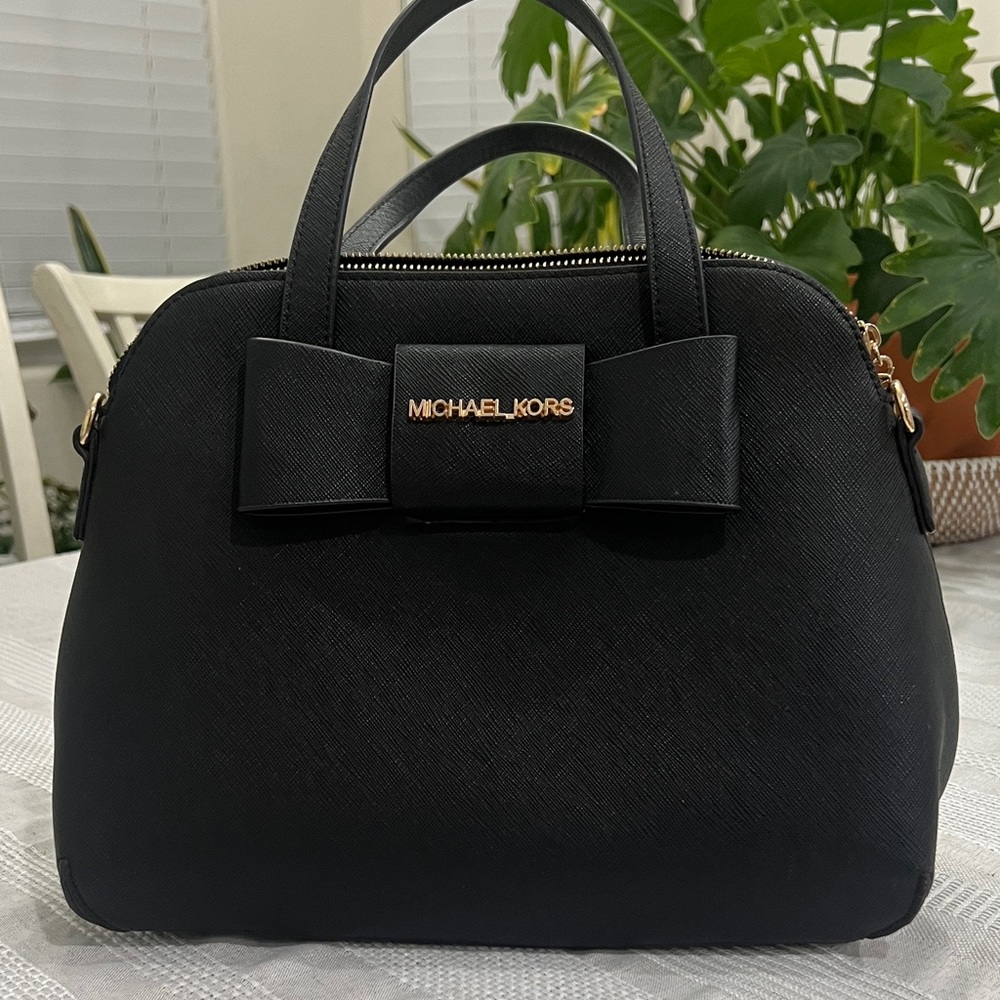 Michael Kors Black Bow Satchel